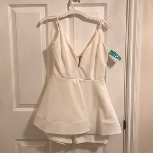 WHITE JUMPSUIT DRESS